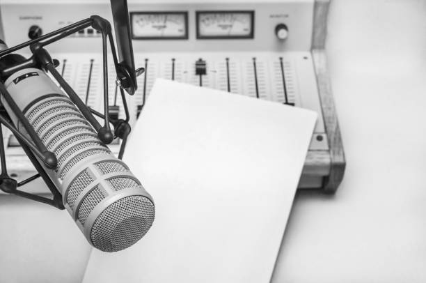 istock Professional microphone and sound mixer 1402580441