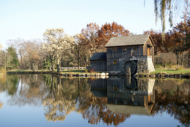 Grain et le moulin à roue à eau - Photo