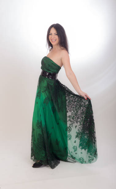 istock woman in a long dress 1402581026