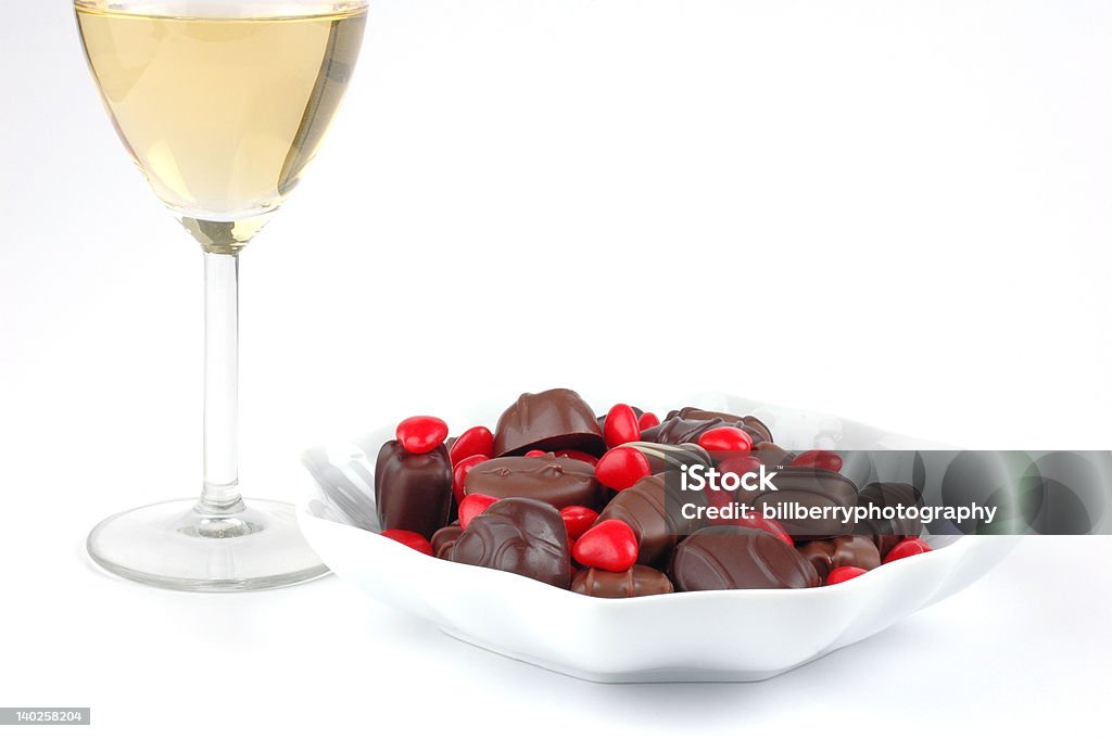 Valentinstag-Candy - Lizenzfrei Schaumwein Stock-Foto