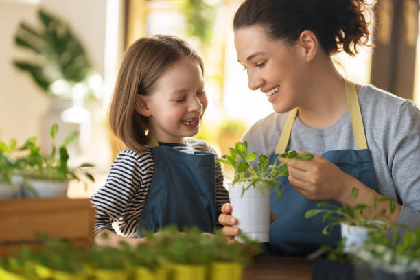 istock Family caring for plants 1402585379