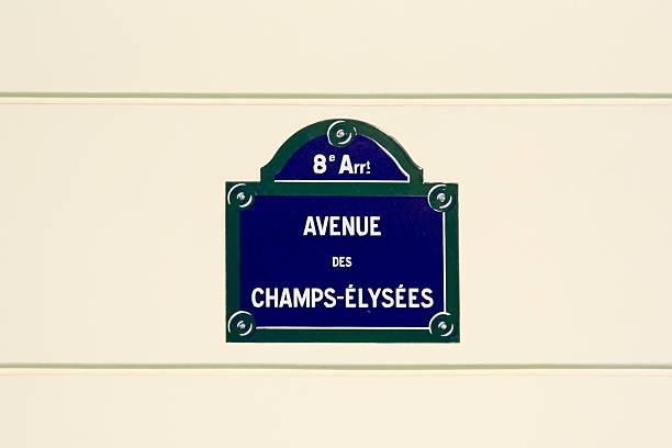 istock Champs-Elysees street plate 140258637