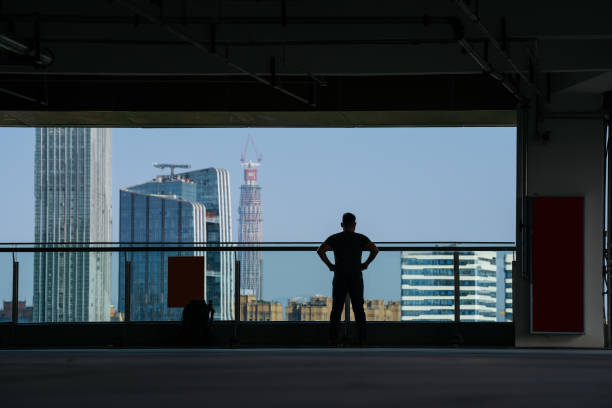 istock Men watching the scenery in the city 1402590062