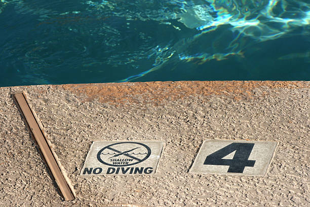 No Diving stock photo
