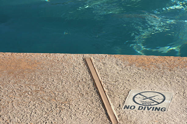 No Diving 2 stock photo