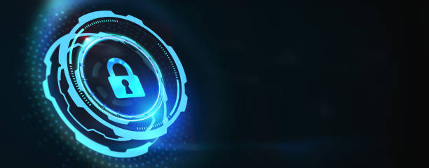 istock Cyber security data protection business technology privacy concept. 3d illustration 1402591325