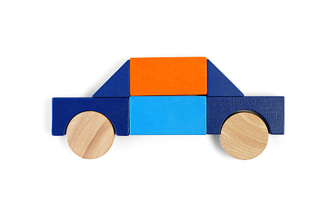 istock Baby blocks figure - private car 140259156