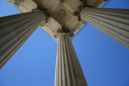 marble columns at Supreme court Washington DC