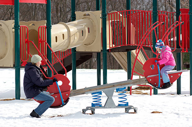 istock See-saw in winter time 140259420