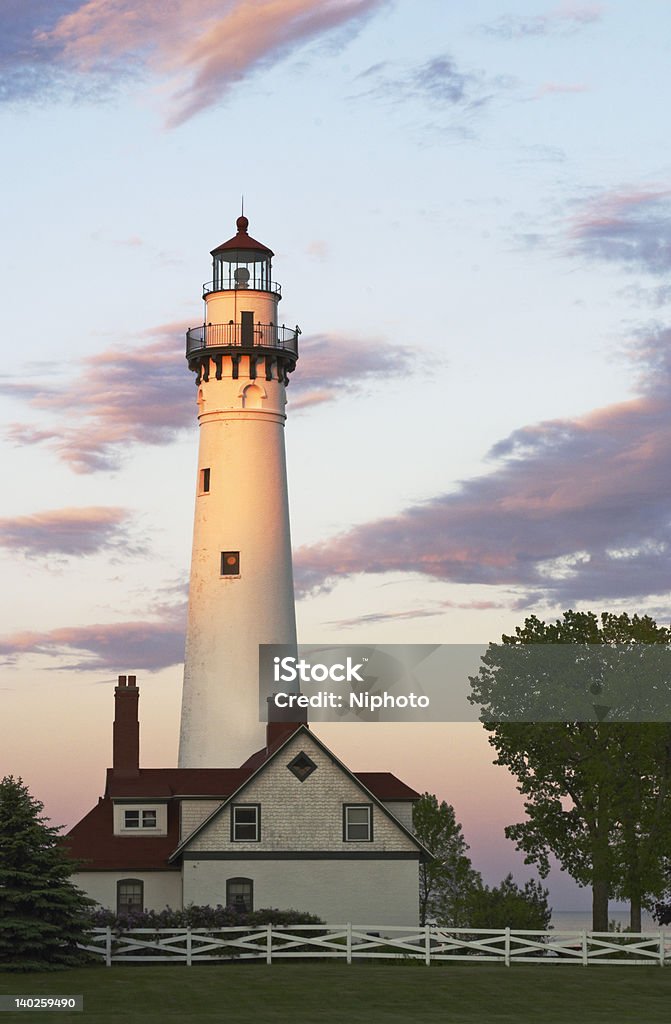 Leuchtturm sunset_2838 - Lizenzfrei Außenaufnahme von Gebäuden Stock-Foto