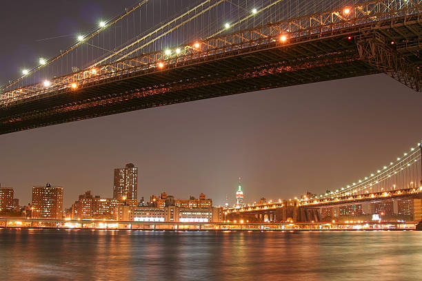 istock Manhattan skyline and Brooklyn Bridge 140259543