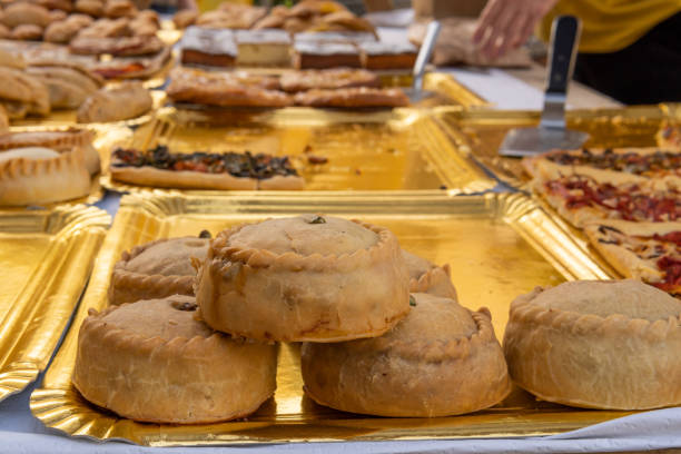 istock Close-up of pastries called panades 1402598468