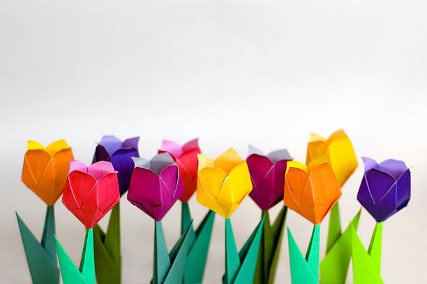 istock Origami flowers 140259927