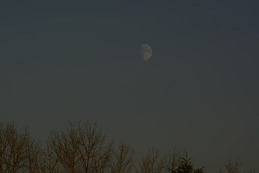 A night photograph of the moon - Airdrie AB