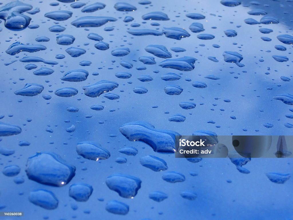 Pingos de Chuva - Royalty-free Azul Foto de stock