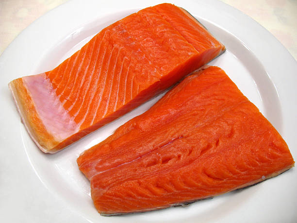 istock Red Sockeye Salmon Fillets 140260140