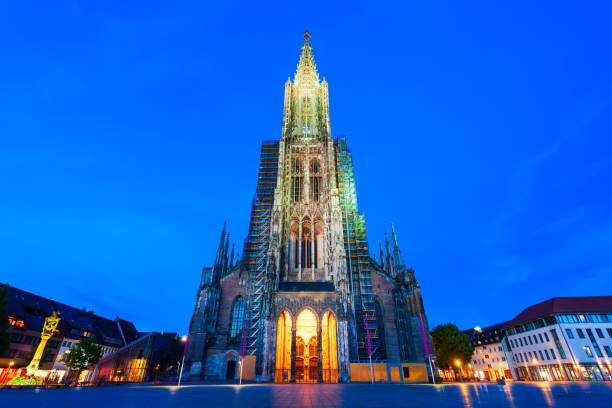 istock Ulm Minster Church in Ulm town, Germany 1402603059
