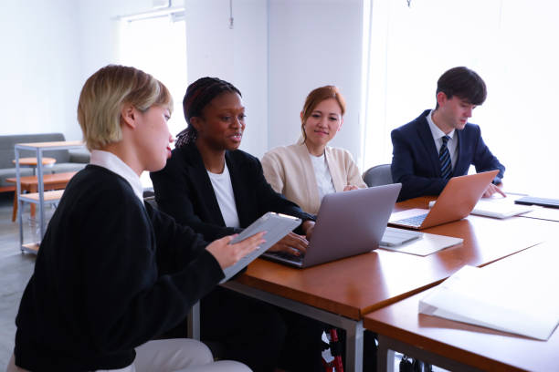 istock Diverse business people working in modern work office environments 1402604769