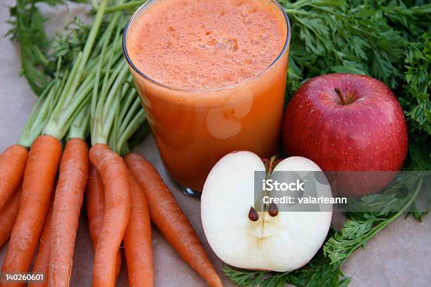 Carrot Apple Juice Stock Photo - Download Image Now - Apple - Fruit, Carrot, Drink
