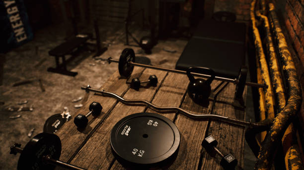 Gym Weights stock photo