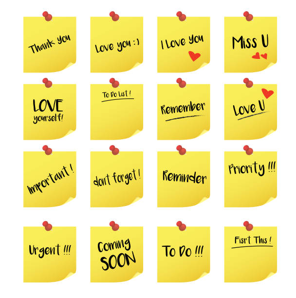 Thanks Sticker Notes Icon 130+ Thank You Sticky Note Illustrations, Royalty-Free Vector Graphics ...