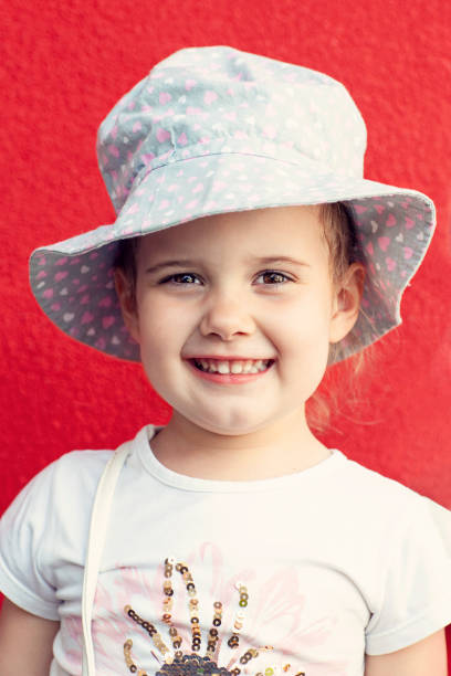 Close-up portrait  of cute little girl