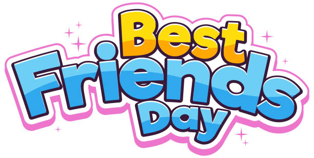 470+ National Best Friends Day Ilustração de stock, gráficos