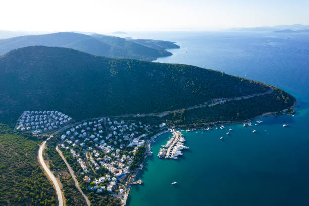istock Aerial View Torba Bay at Bodrum Turkey 1402616247