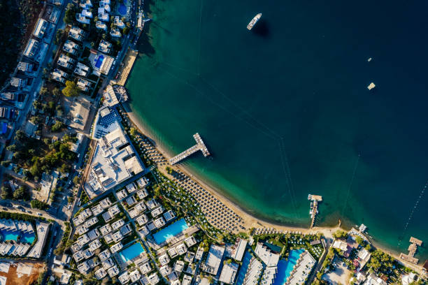 istock Aerial View Torba Bay at Bodrum Turkey 1402617852