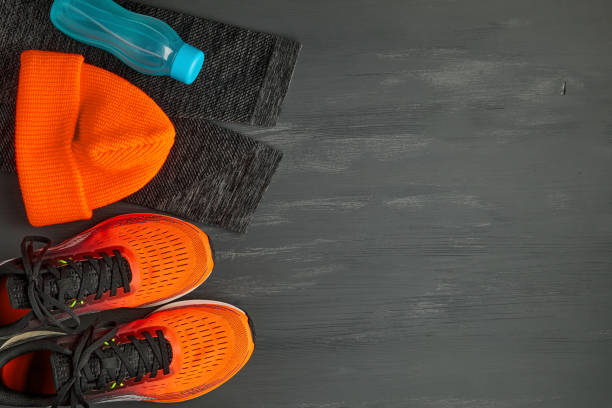 istock Equipment for running in the cold season 1402619171