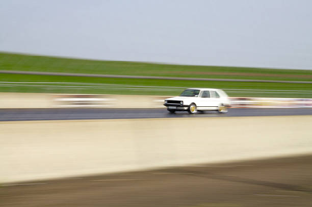 istock European GTi Car in action on drag strip 140261987