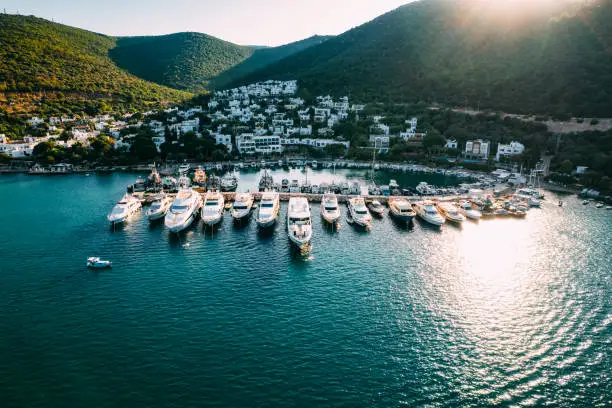 Photo of Aerial View Torba Marina at Bodrum Turkey