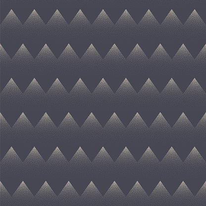 istock Jagged Zigzag Old Fashioned Retro Seamless Pattern Vector Abstract Background 1402623647