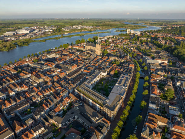 istock Kampen springtime evening aerial panorama 1402625386