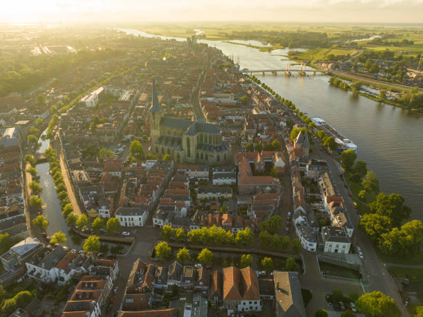 istock Kampen springtime evening aerial panorama 1402625610