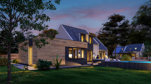 istock New traditional house at dusk 1402627231