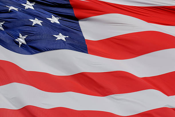 istock Old glory American flag waving in the wind 140262788