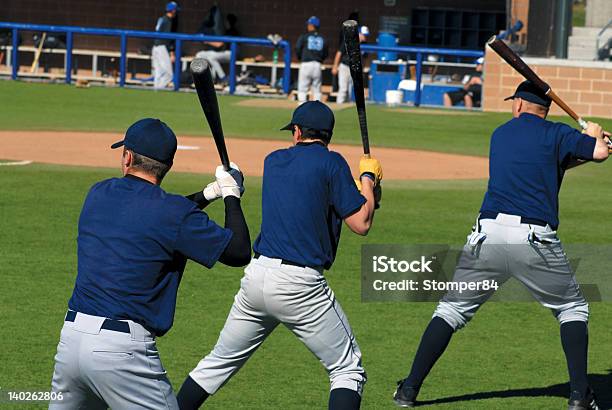 Batters Up Stock Photo - Download Image Now - Back, Batting - Sports Activity, Blue