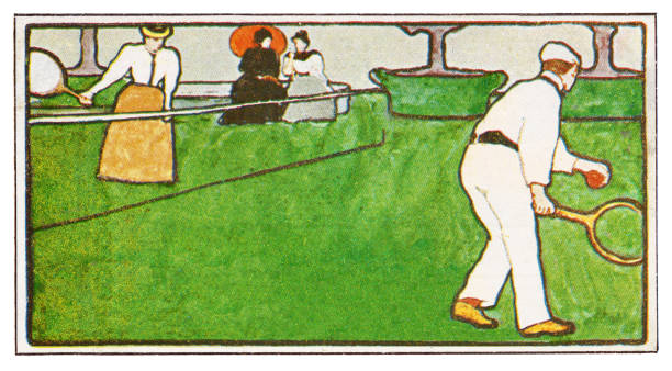 istock People playing tennis on grass rt nouveau illustration 1898 1402628454