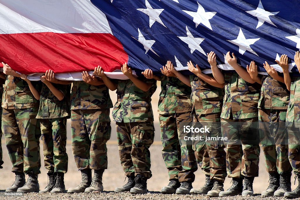 Exército Americano - Royalty-free 4 de Julho Foto de stock