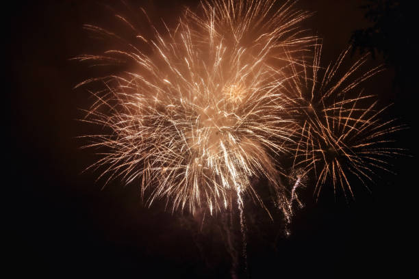 istock Holiday fireworks backgrounds with sparks 1402629561