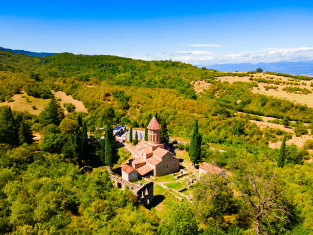 istock Ikalto Monastery aerial panoramic view, Georgia 1402630432
