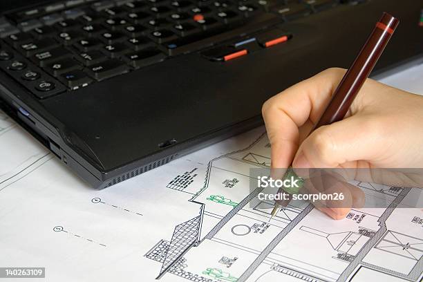 Architect Drawing Stock Photo - Download Image Now - Apartment, Architect, Architecture