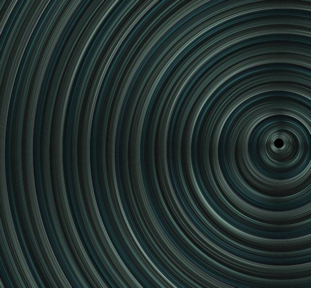 istock different size metal rings Elegant metal background with vinyl record pedestal, podium and studio 1402632649