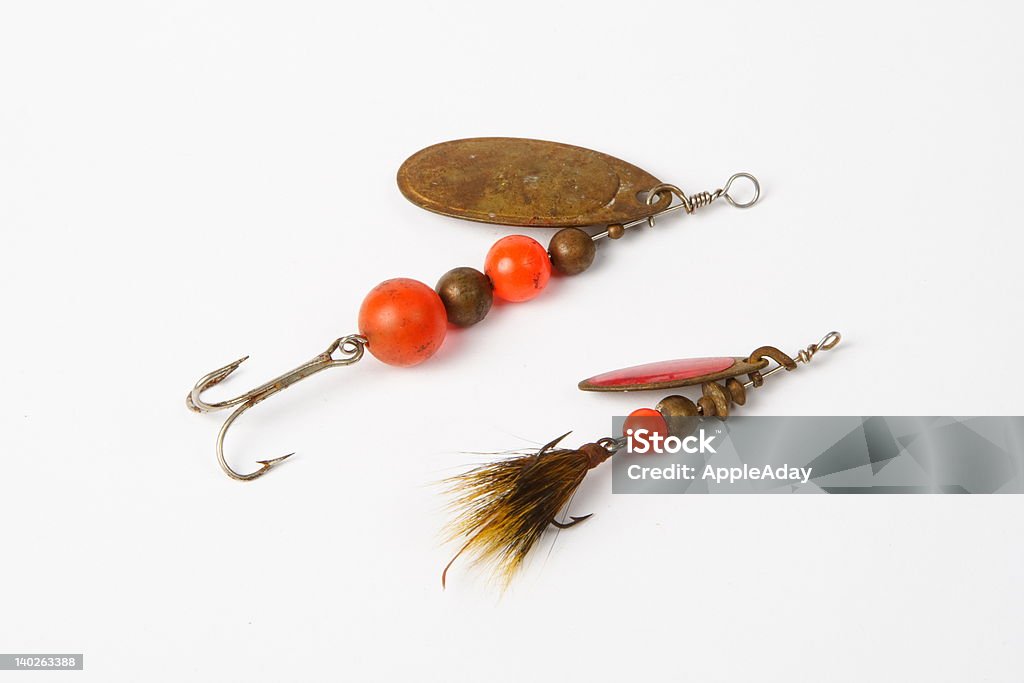 Old Spinner Bait Fishing Lures Stock Photo - Download Image Now
