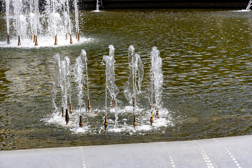 fountain in the city park