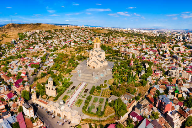 istock Holy Trinity Cathedral in Tbilisi, Georgia 1402644103