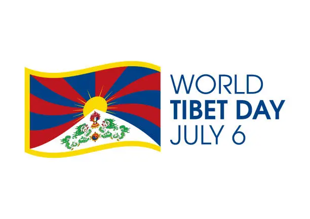 Vector illustration of World Tibet Day vector