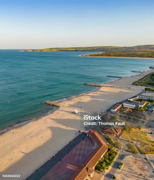 Sandbanks Beach To Studland Stock Photo - Download Image Now - Poole, Beach, Studland Bay