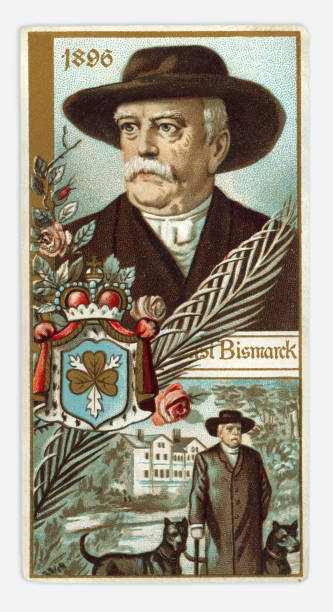 istock Otto von Bismarck portrait Art nouveau illustration 1402648294
